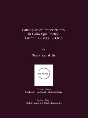 cover image of Catalogues of Proper Names in Latin Epic Poetry